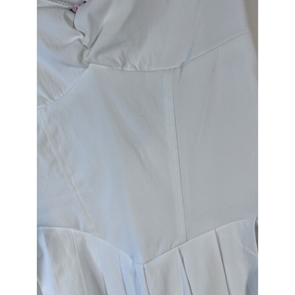 garage Bow Sweetheart Mini Dress White Size XS NWT - Picture 6 of 13